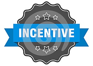 incentive label. incentive isolated seal. sticker. sign