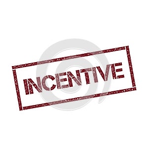 Incentive rectangular stamp.