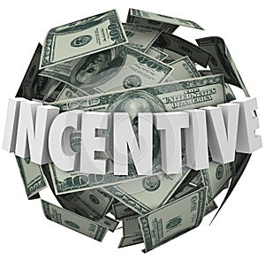 Incentive Word Money Ball Encouragement Buy Sell More