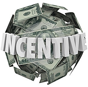 Incentive Word Money Ball Encouragement Buy Sell More photo