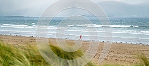 Inch beach, wonderful 5km long stretch of sand and dunes, popular for surfing, swimming and fishing, located on the Dingle