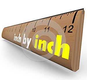 Inch by Inch Incremental Growth Increasing Ruler Measure photo