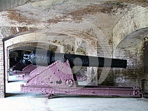 Cannon in the Fort Sumter National Monument