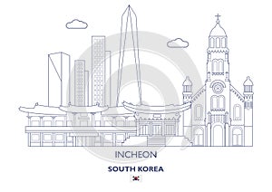 Incheon Linear City Skyline, South Korea