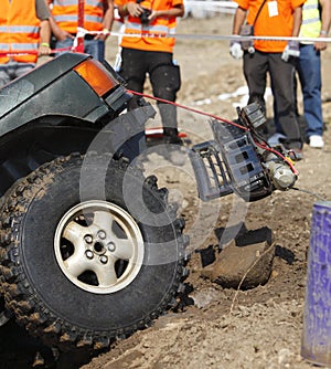 Incident during an off road competition