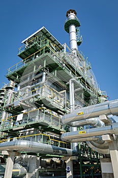 Incinerator waste gas in petrochemical plant