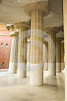Inclined Columns Hipostila Room. photo