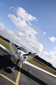 Inclined white plane