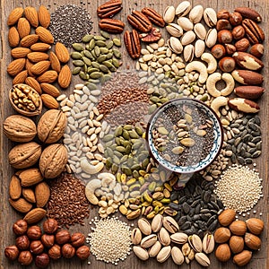Include almonds walnuts cashews pistachios hazelnuts pecans and
