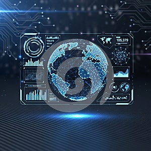 Include circular charts line graphs and numerical data suggesting