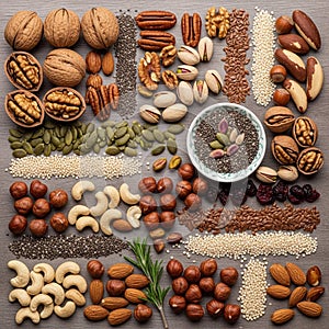 Include whole and shelled walnuts pecans pistachios almonds hazelnuts