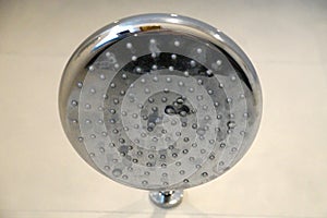 Included shower head close up