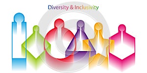 Inclusion and diversity infographic vector set, people vector logo for website, banner gay pride 2022 concept, vector isolated