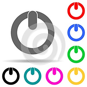 Inclusion mark multi color style icon. Simple thin line, outline vector of web icons for ui and ux, website or mobile