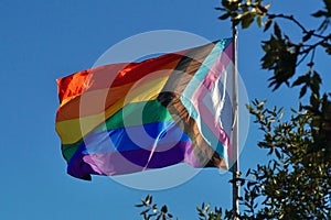 Inclusive Progress Rainbow Flag