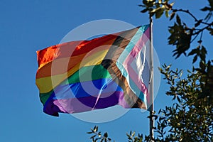 Inclusive Progress Rainbow Flag photo