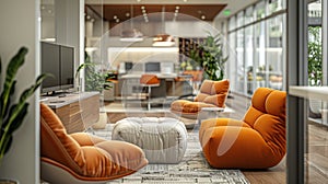 Inclusive Team Collaboration Area: Accessible Seating and Collaborative Tech Promoting Equal Contribution photo