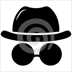 incognito, spy icon vector illustration