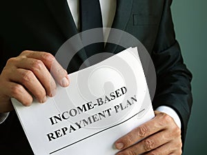 Income-based repayment plan ibr in  hands