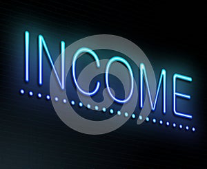 Income concept. photo