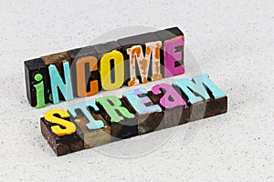 Income investment money stream business finance profit center