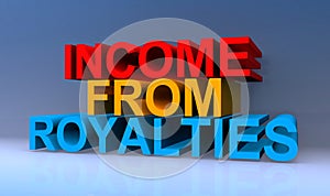 Income from royalties on blue