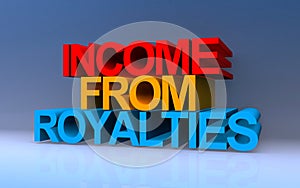 income from royalties on blue