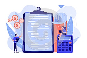 Income statement concept vector illustration.