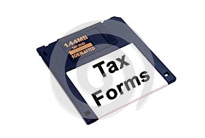 Income Tax forms on floppy disk