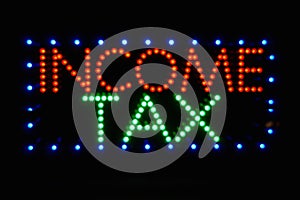 Income Tax Sign