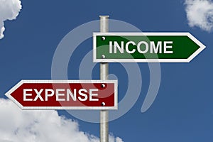 Income versus Expense photo