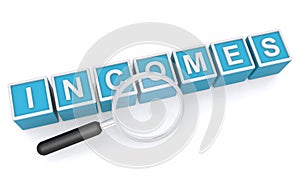Incomes sign photo