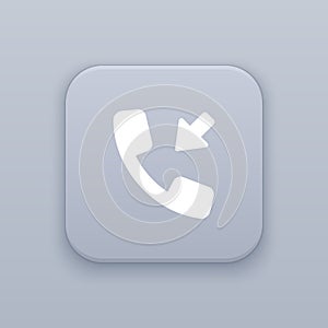 Incoming call button, best vector