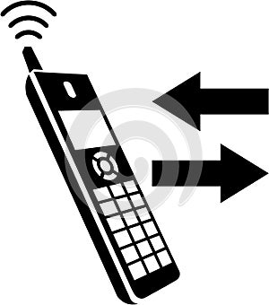 Incoming Calls Outgoing Calls House Phone Vector