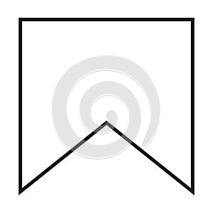 Incoming flow chart shape element for process layout diagram illustration