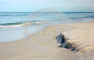 Incoming tide at the gulf of mexico photo