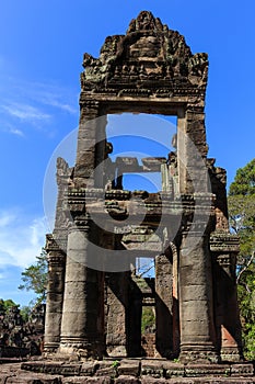 Incompleted Two Storey Building in Preah Khan Temple, Siem Reap