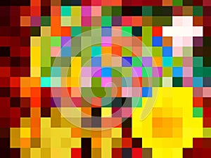 An inconceivable colorful geometric pattern of squares and rectangles photo