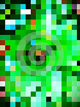 An inconceivable matchless illustration of colorful geometric pattern of rectangles photo