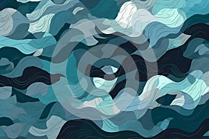Inconspicuous header with elegant waves, abstract, backgrounds photo