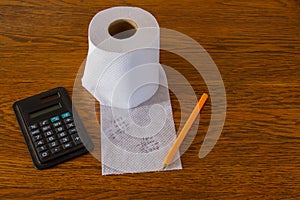 Incorrect math calculation on toilet paper