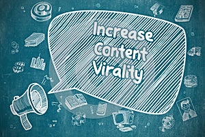 Increase Content Virality - Business Concept. photo