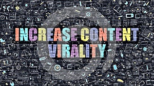 Increase Content Virality in Multicolor. Doodle Design.