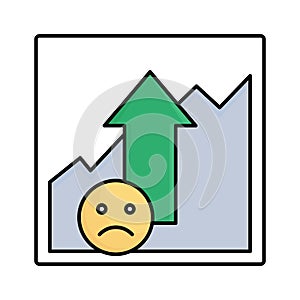 Increase fill vector icon which can easily modify or edit