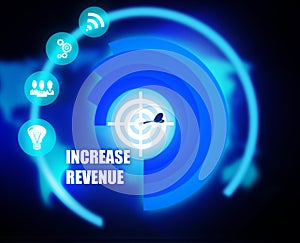 Increase Revenue concept plan graphic