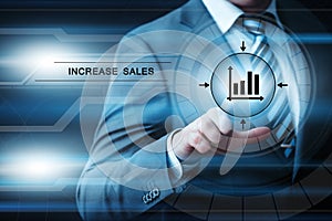 Increase Sales Grow Profit Success Business Technology Concept