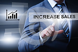 Increase Sales Grow Profit Success Business Technology Concept