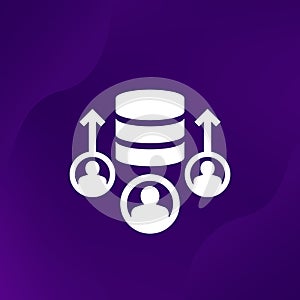 increase user base vector icon