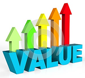 Increase Value Means Up Worth And Valuable