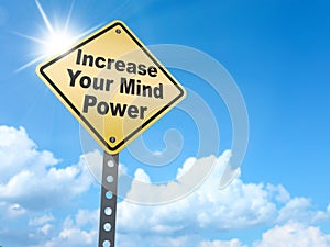 Increase your mind power sign